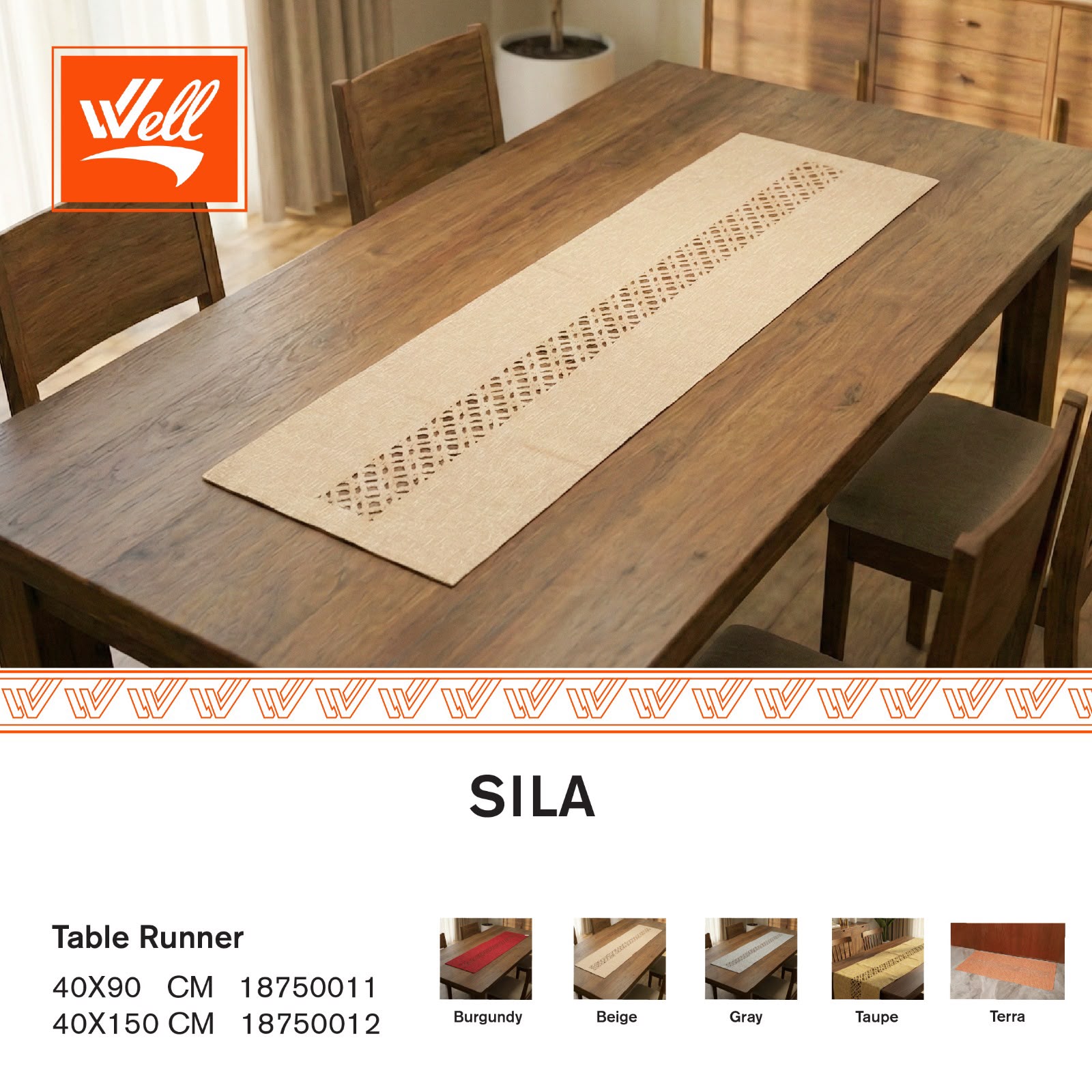 طقم شرشف طاولة وسط 5 قطع SILA