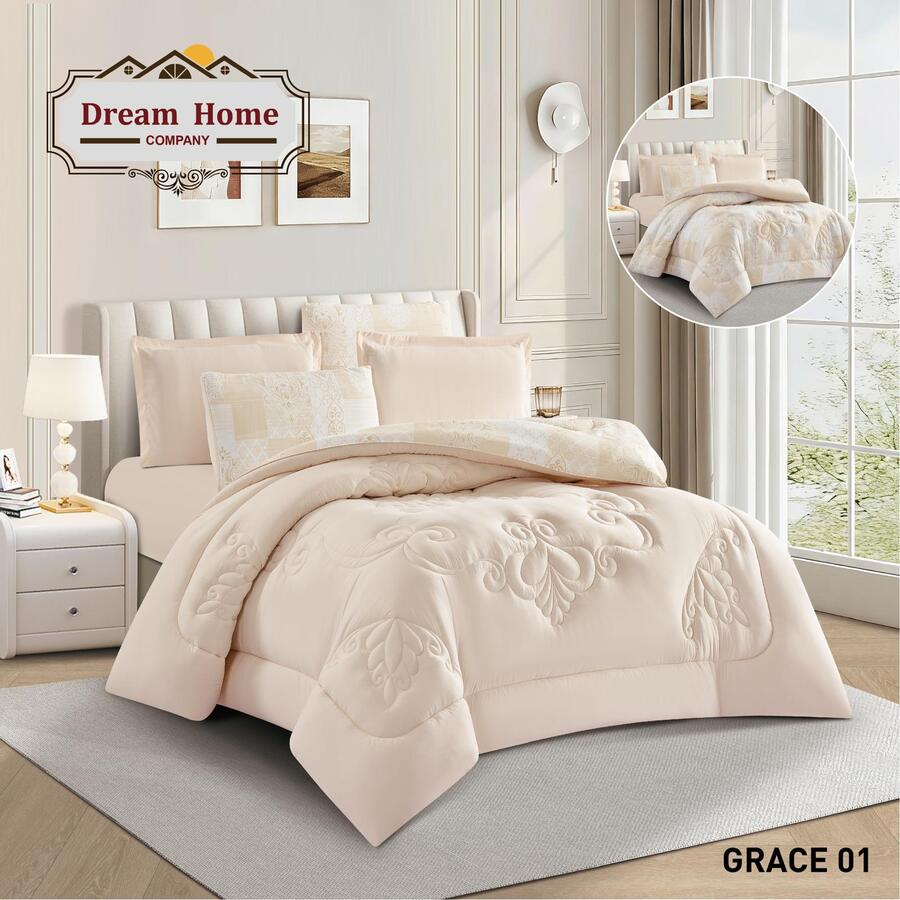 طقم لحاف مزوج 6 قطع غريس - Grace