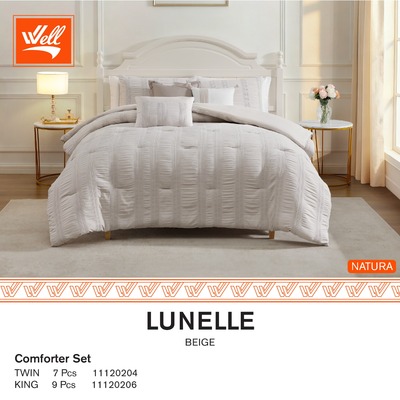 طقم لحاف تخت 9 قطع ناتورا لونلي NATURA LUNELLE