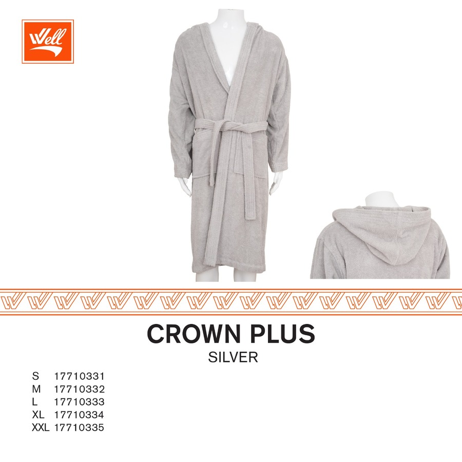 روب حمام بطاقية قطن ويل CROWN PLUS