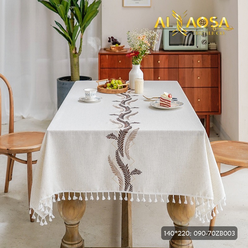 شرشف سفرة كتان الاقصى